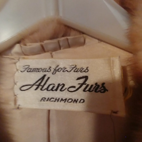Brown and Cream Patterned Mink Coat